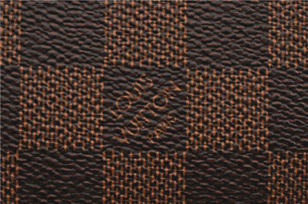 Authentic Louis Vuitton Damier Neverfull Pouch Purse Clutch Bag LV 6498F
