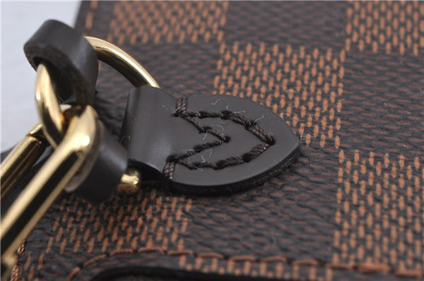 Authentic Louis Vuitton Damier Neverfull Pouch Purse Clutch Bag LV 6498F