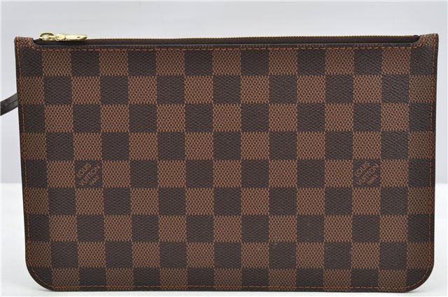 Authentic Louis Vuitton Damier Neverfull Pouch Purse Clutch Bag LV 6499F