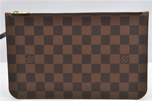 Authentic Louis Vuitton Damier Neverfull Pouch Purse Clutch Bag LV 6499F