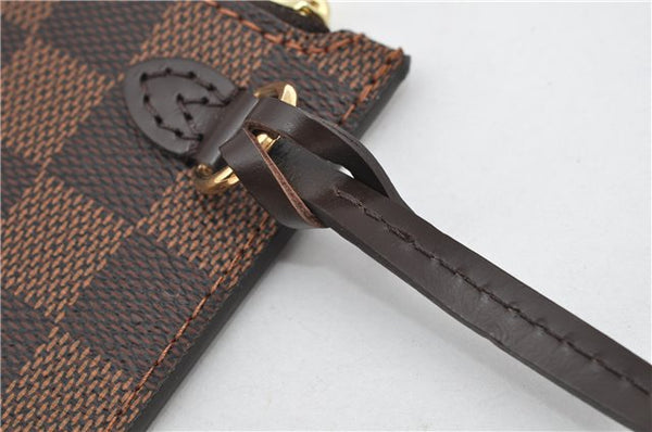 Authentic Louis Vuitton Damier Neverfull Pouch Purse Clutch Bag LV 6499F