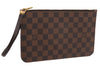 Authentic Louis Vuitton Damier Neverfull Pouch Purse Clutch Bag LV 6501F