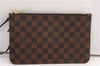 Authentic Louis Vuitton Damier Neverfull Pouch Purse Clutch Bag LV 6501F
