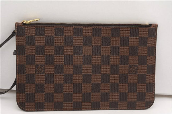Authentic Louis Vuitton Damier Neverfull Pouch Purse Clutch Bag LV 6501F