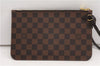 Authentic Louis Vuitton Damier Neverfull Pouch Purse Clutch Bag LV 6501F