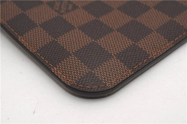 Authentic Louis Vuitton Damier Neverfull Pouch Purse Clutch Bag LV 6501F