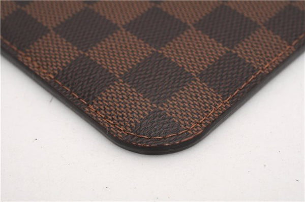 Authentic Louis Vuitton Damier Neverfull Pouch Purse Clutch Bag LV 6501F