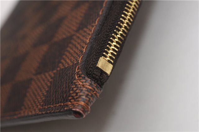 Authentic Louis Vuitton Damier Neverfull Pouch Purse Clutch Bag LV 6501F
