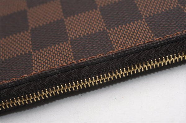 Authentic Louis Vuitton Damier Neverfull Pouch Purse Clutch Bag LV 6501F