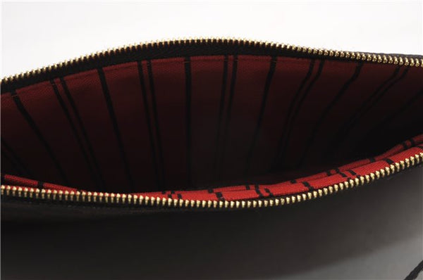 Authentic Louis Vuitton Damier Neverfull Pouch Purse Clutch Bag LV 6501F