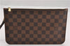 Authentic Louis Vuitton Damier Neverfull Pouch Purse Clutch Bag LV 6502F