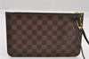 Authentic Louis Vuitton Damier Neverfull Pouch Purse Clutch Bag LV 6502F
