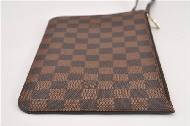 Authentic Louis Vuitton Damier Neverfull Pouch Purse Clutch Bag LV 6502F