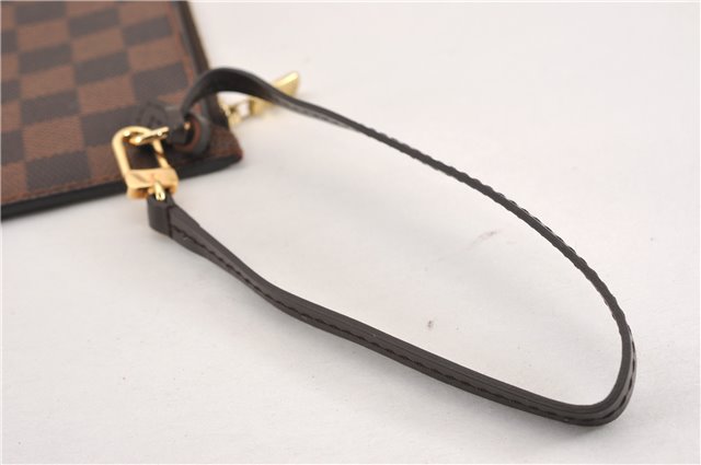 Authentic Louis Vuitton Damier Neverfull Pouch Purse Clutch Bag LV 6502F