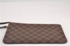 Authentic Louis Vuitton Damier Neverfull Pouch Purse Clutch Bag LV 6502F