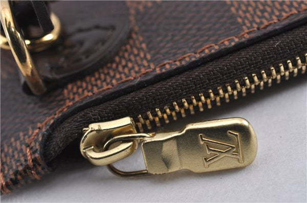 Authentic Louis Vuitton Damier Neverfull Pouch Purse Clutch Bag LV 6502F