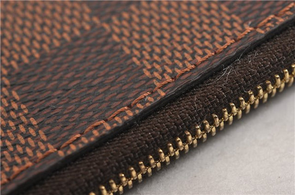 Authentic Louis Vuitton Damier Neverfull Pouch Purse Clutch Bag LV 6502F