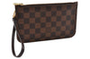 Authentic Louis Vuitton Damier Neverfull Pouch Purse Clutch Bag LV 6503F