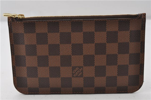 Authentic Louis Vuitton Damier Neverfull Pouch Purse Clutch Bag LV 6503F