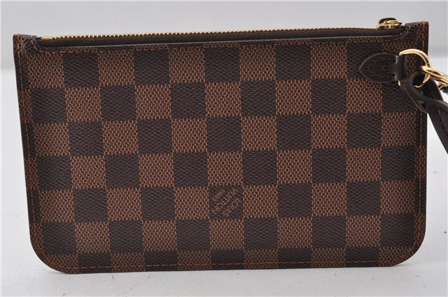 Authentic Louis Vuitton Damier Neverfull Pouch Purse Clutch Bag LV 6503F
