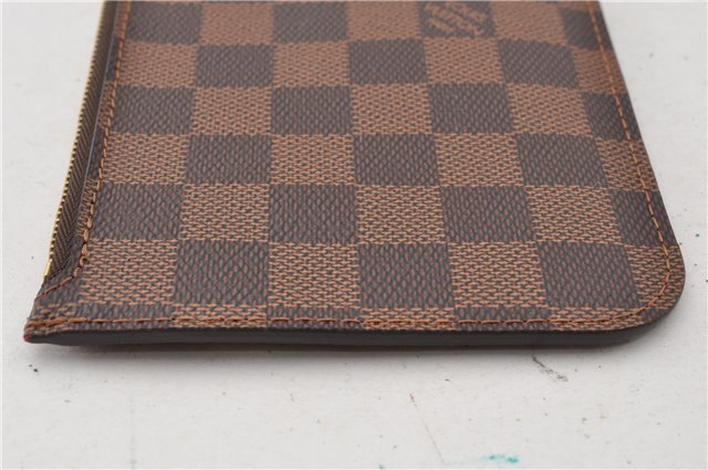 Authentic Louis Vuitton Damier Neverfull Pouch Purse Clutch Bag LV 6503F