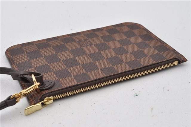 Authentic Louis Vuitton Damier Neverfull Pouch Purse Clutch Bag LV 6503F