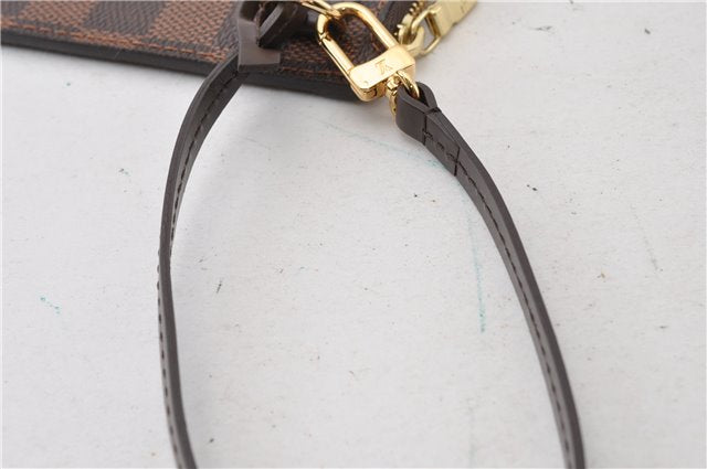 Authentic Louis Vuitton Damier Neverfull Pouch Purse Clutch Bag LV 6503F