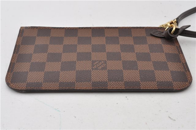 Authentic Louis Vuitton Damier Neverfull Pouch Purse Clutch Bag LV 6503F