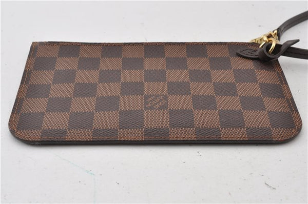 Authentic Louis Vuitton Damier Neverfull Pouch Purse Clutch Bag LV 6503F