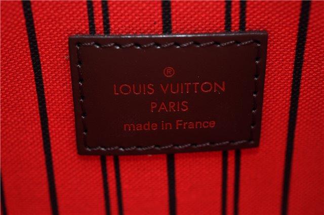Authentic Louis Vuitton Damier Neverfull Pouch Purse Clutch Bag LV 6503F