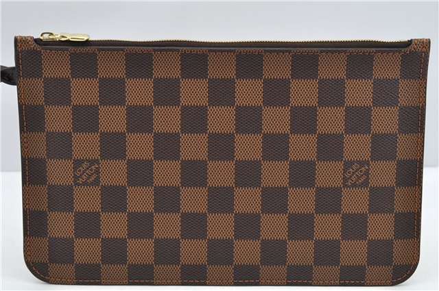 Authentic Louis Vuitton Damier Neverfull Pouch Purse Clutch Bag LV 6507F