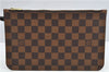 Authentic Louis Vuitton Damier Neverfull Pouch Purse Clutch Bag LV 6507F