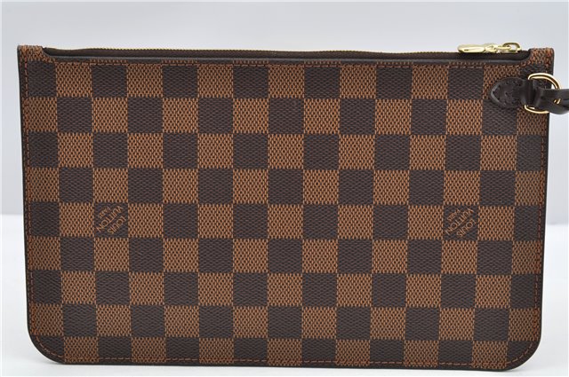 Authentic Louis Vuitton Damier Neverfull Pouch Purse Clutch Bag LV 6507F