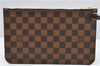 Authentic Louis Vuitton Damier Neverfull Pouch Purse Clutch Bag LV 6507F