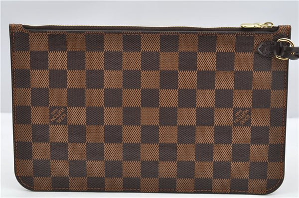 Authentic Louis Vuitton Damier Neverfull Pouch Purse Clutch Bag LV 6507F
