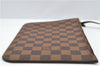 Authentic Louis Vuitton Damier Neverfull Pouch Purse Clutch Bag LV 6507F