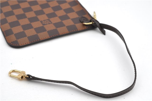 Authentic Louis Vuitton Damier Neverfull Pouch Purse Clutch Bag LV 6507F