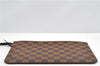 Authentic Louis Vuitton Damier Neverfull Pouch Purse Clutch Bag LV 6507F