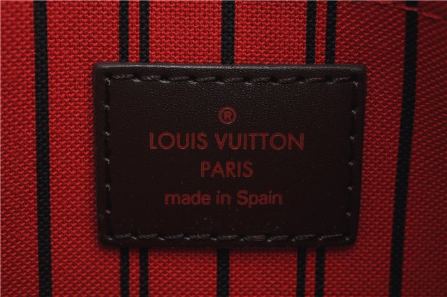 Authentic Louis Vuitton Damier Neverfull Pouch Purse Clutch Bag LV 6507F