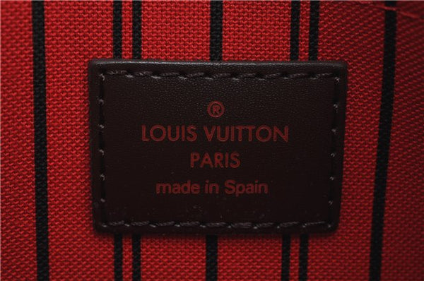 Authentic Louis Vuitton Damier Neverfull Pouch Purse Clutch Bag LV 6507F