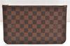 Authentic Louis Vuitton Damier Neverfull Pouch Purse Clutch Bag LV 6508F