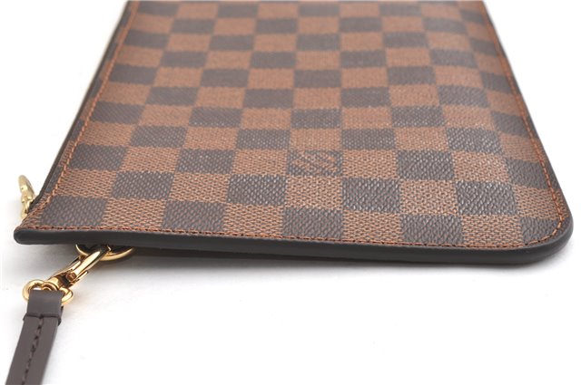 Authentic Louis Vuitton Damier Neverfull Pouch Purse Clutch Bag LV 6508F