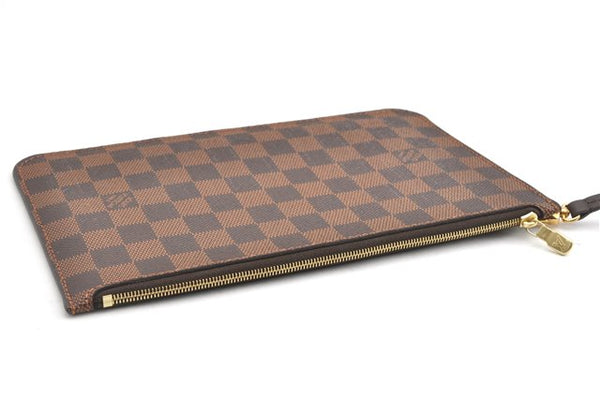 Authentic Louis Vuitton Damier Neverfull Pouch Purse Clutch Bag LV 6508F