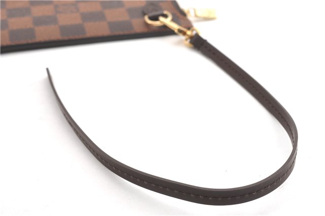 Authentic Louis Vuitton Damier Neverfull Pouch Purse Clutch Bag LV 6508F