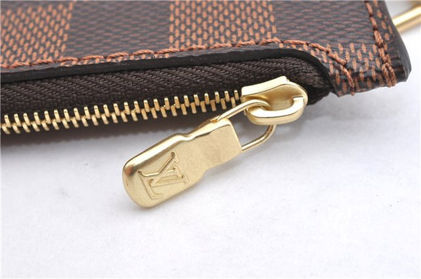 Authentic Louis Vuitton Damier Neverfull Pouch Purse Clutch Bag LV 6508F