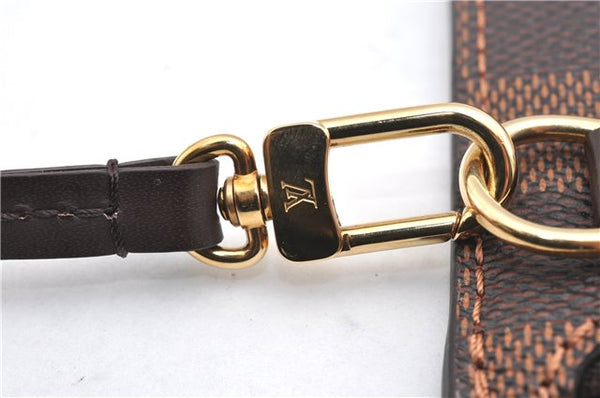 Authentic Louis Vuitton Damier Neverfull Pouch Purse Clutch Bag LV 6508F