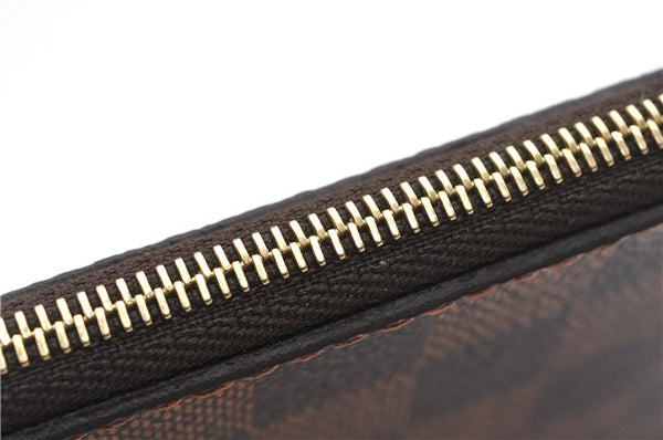 Authentic Louis Vuitton Damier Neverfull Pouch Purse Clutch Bag LV 6508F