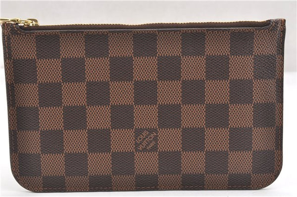 Authentic Louis Vuitton Damier Neverfull Pouch Purse Clutch Bag LV 6509F