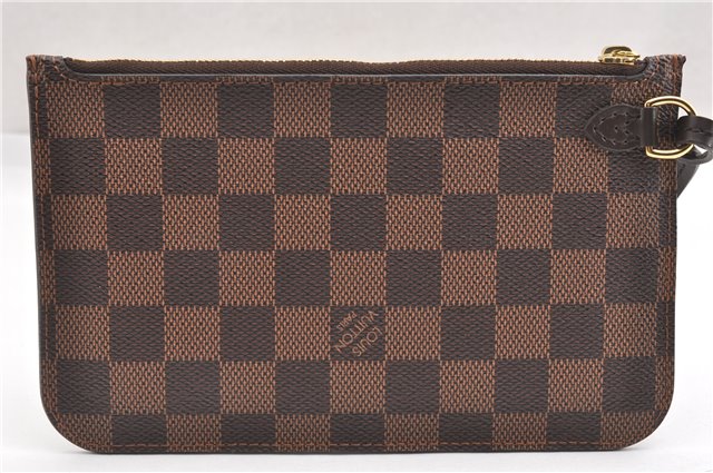 Authentic Louis Vuitton Damier Neverfull Pouch Purse Clutch Bag LV 6509F