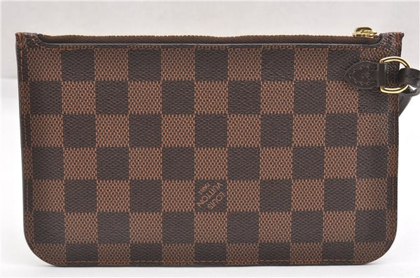 Authentic Louis Vuitton Damier Neverfull Pouch Purse Clutch Bag LV 6509F